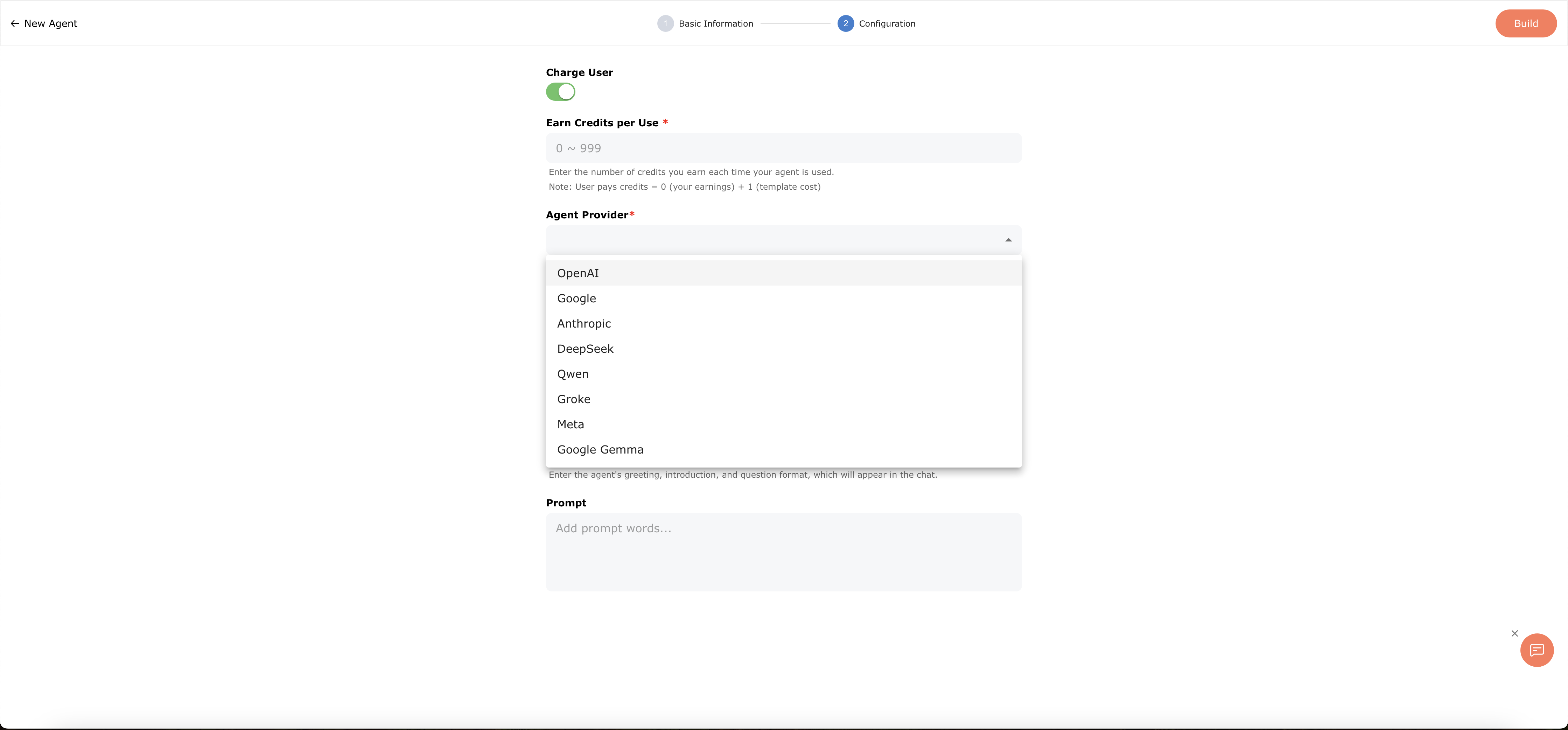 select agent provider